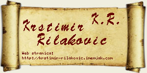 Krstimir Rilaković vizit kartica